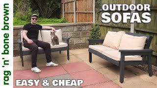 How To Make Outdoor Garden Sofas - Easy & Cheap!