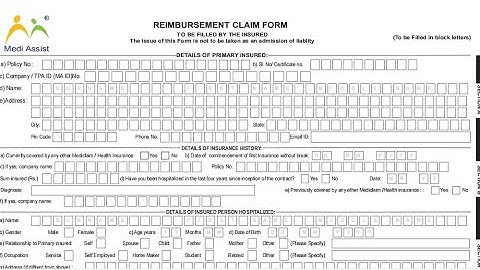 how to fill out a reimbursement claim form & what are the required documents| step-by-step