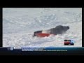 Kyle underwood wipes out on sled