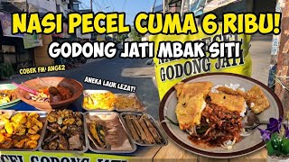 NASI PECEL 6 RIBU DI SURABAYA❗️❓️ Kuliner Murah   Lauk Melimpah | ​NASI PECEL GODONG JATI MBAK SITI