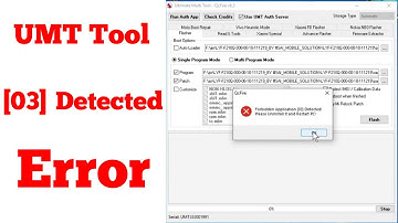 UMT Tool Error Forbidden applications [03] Detected Please Uninstall it and Restart PC!
