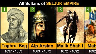 All Sultans of Seljuk Empire in History 1037-1194