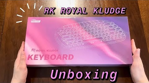 RK ROYAL KLUDGE RK838 Pink Wireless Keyboard