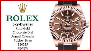 ▶ Rolex Sky-Dweller 336235 Rose Gold Chocolate Dial 326235 - REVIEW