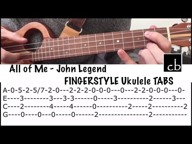 All Of Me (John Legend) Fingerstyle Ukulele Tutorial - Youtube