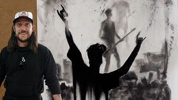 How to Draw a Charcoal Concert Crowd | Sketchy Brett