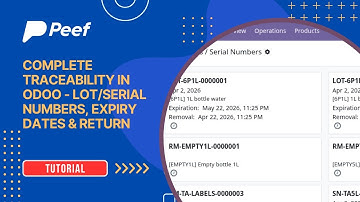 Complete traceability in Odoo - lot/serial numbers tracking, expiry dates & return