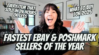 My Fastest Poshmark and Ebay Sales of 2024.  Everything that sold in 24 hours or less in 2024!