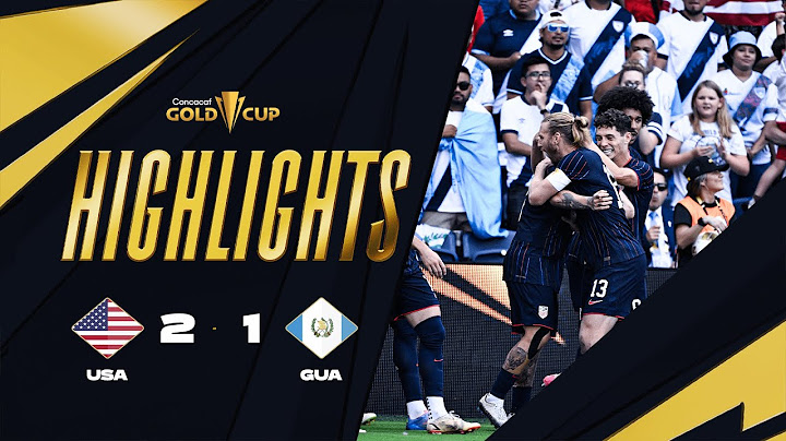 United States 2-1 Guatemala | Gold Cup 2025 | Semifinals
