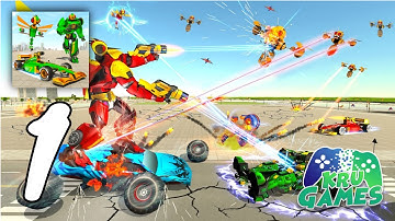 Dragon Fly Robot Transform Games: Robot Car Game Gameplay #1 All Levels (Android, IOS)