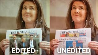 Doctored image of Senator Jane Hume is clearly an ‘effort to mock the Coalition’