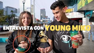 Entrevistando a Young Miko por Las Vegas en los Latin Grammy's