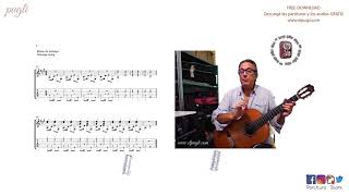 Video thumbnail of "III - VIII Milonga sentimental (fácil) Tutorial guitarra Tab+Audio GRATIS"