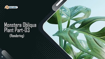 Blender Tutorial | Monstera Obliqua Plant Part-03 | Rendering | Step-by-Step Guideline
