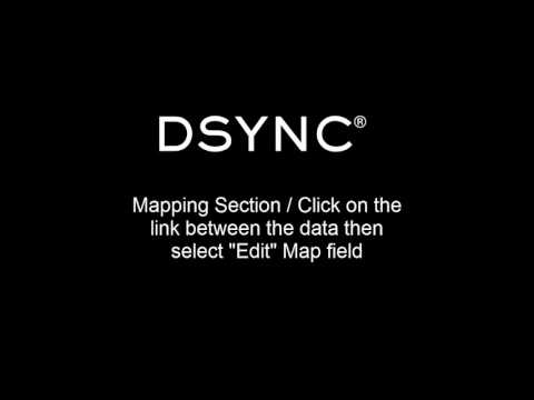 How to map data with DSYNC - Tutorial