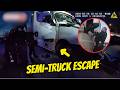 "232 Got Dumped!" Cop Thrown From Semi-Truck During Violent High-Speed Pursuit