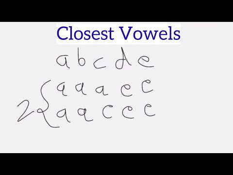 Closest Vowels Codechef Solution in Hindi | Starters 39 CLOSEVOWEL