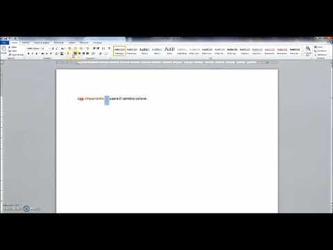 Video: Come Cambiare Il Colore Del Testo In Word