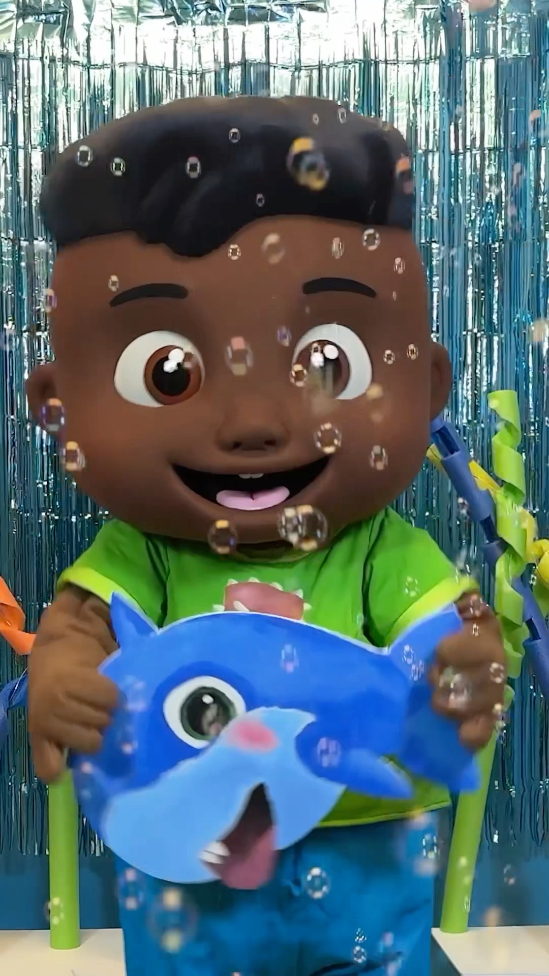 Baby Shark with Bubbles??! CoComelon in Real Life! #cocomelon #shorts