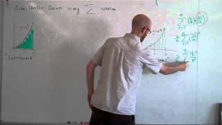 Area under curve using Sigma notation