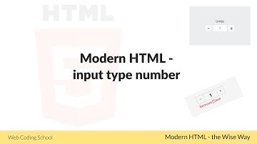 Learn HTML - Number input