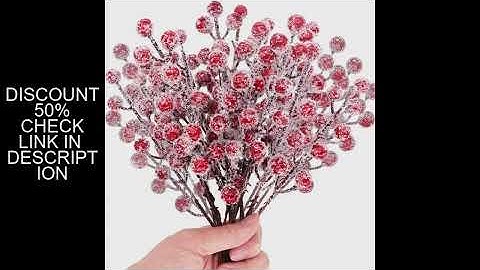 5/10Pcs Chritsmas Decoration Snowflake Red Berry Branche Chritsmas Tree Pendant for Home Decor Xmas