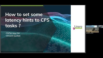 01 - OSPM 2024 - Vincent Guittot, Linaro - How to set some latency hints to CFS tasks