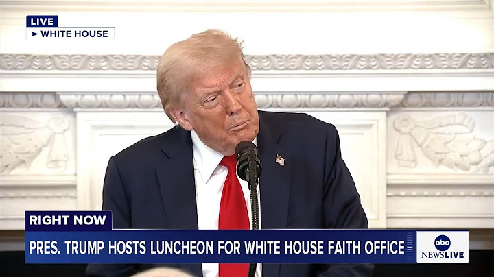 LIVE: Pres. Trump hosts luncheon for members of the White House Faith Office