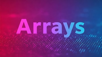 شرح المصفوفات (Arrays) بلغة ++C | محاضرة 1