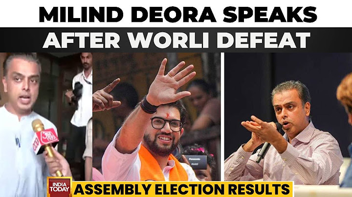 Maharashtra Polls: Milind Deora Reacts To Defeat, Aaditya Thackeray Triumphs In Worli Constituency