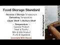 Food Storage Standard | Receive & Storage Temperature  | Hotel Management Tutorial | Culinary