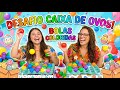 JOGO DA MEMÓRIA COM CAIXA DE OVOS E BOLAS COLORIDAS *Mãe e Filha quem acerta mais ?