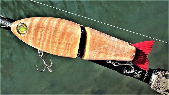 Wooden SwimBait + Offset Spinner  One Day Build to Catch 