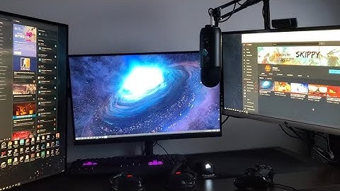 Triple Monitor Streaming Setup December 2019