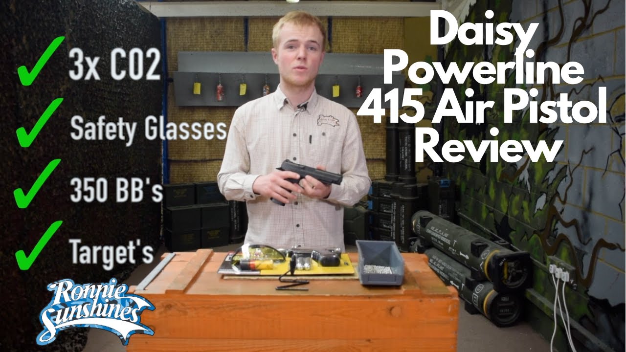 Daisy Powerline 415 Air Pistol Kit Unboxing & Review | Ronnie Sunshines