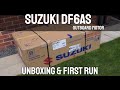 Suzuki DF6AS 6HP Outboard Motor Unboxing & First Run