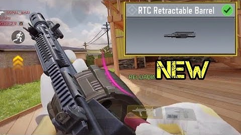 New Striker RTC Retractable Barrel Gunsmith & Gameplay in COD mobile | Call of Duty Mobile