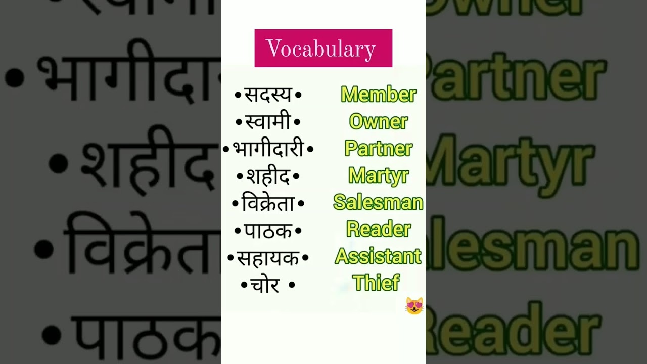 daily use English words vocabulary words for beginners spoken English 