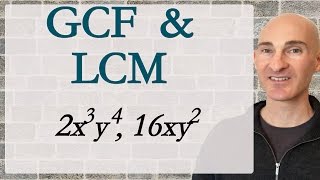 LCM & GCF of Monomials