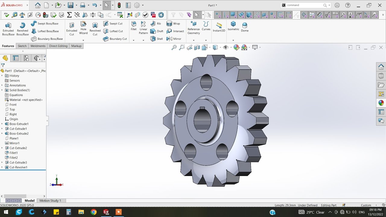 Making Gears In Solidworks Solidworks Gear design tutorial for beginners| How to make Gear in ...