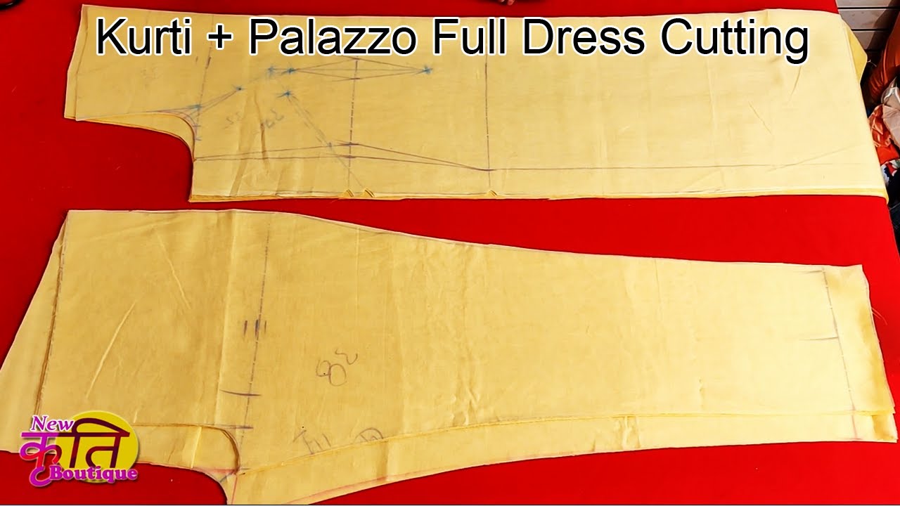 Plazo pant cutting and stitching|How to cut and sew a simple elastic waist  plazo/pant #plazo #new - YouTube