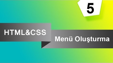 HTML & CSS ile Yatay Açılır Menü Yapımı