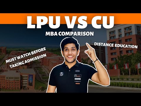 LPU DISTANCE VS CHANDIGARH UNIVERSITY DISTANCE COMPARISON || MBA || PLACEMENT|| ALL DOUBT CLEAR?