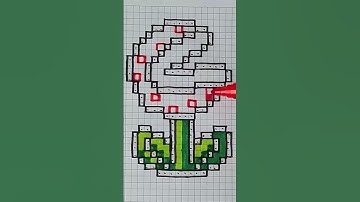 How to Draw Piranha Plant #shorts #pixelart