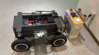 Wireless charged wheeled robot chassis