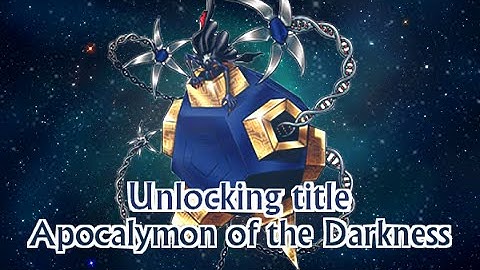 DMO - Unlocking title Apocalymon of the Darkness