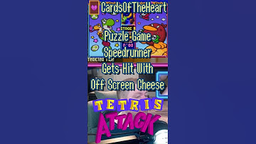 Puzzle Game Speedrunner Gets Hit With Off Screen Cheese [Tetris Attack]