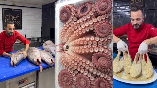Octopus or fish ? By chef Faruk gezen #farukchef #farukgezen #seafood #chefbros