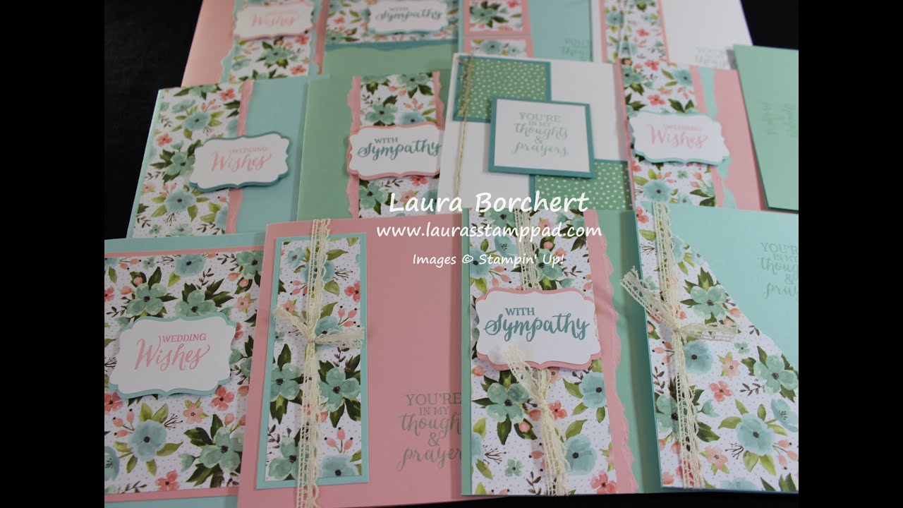 One Sheet Wonder Technique with the Birthday Bouquet Paper - Laura's Stamp Pad