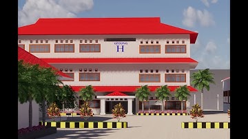 Projek Grafik 3D Kampus 2 Universitas Cokroaminoto Palopo